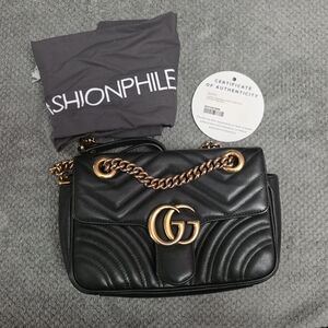 Gucci Black Quilted Leather Shoulder Bag